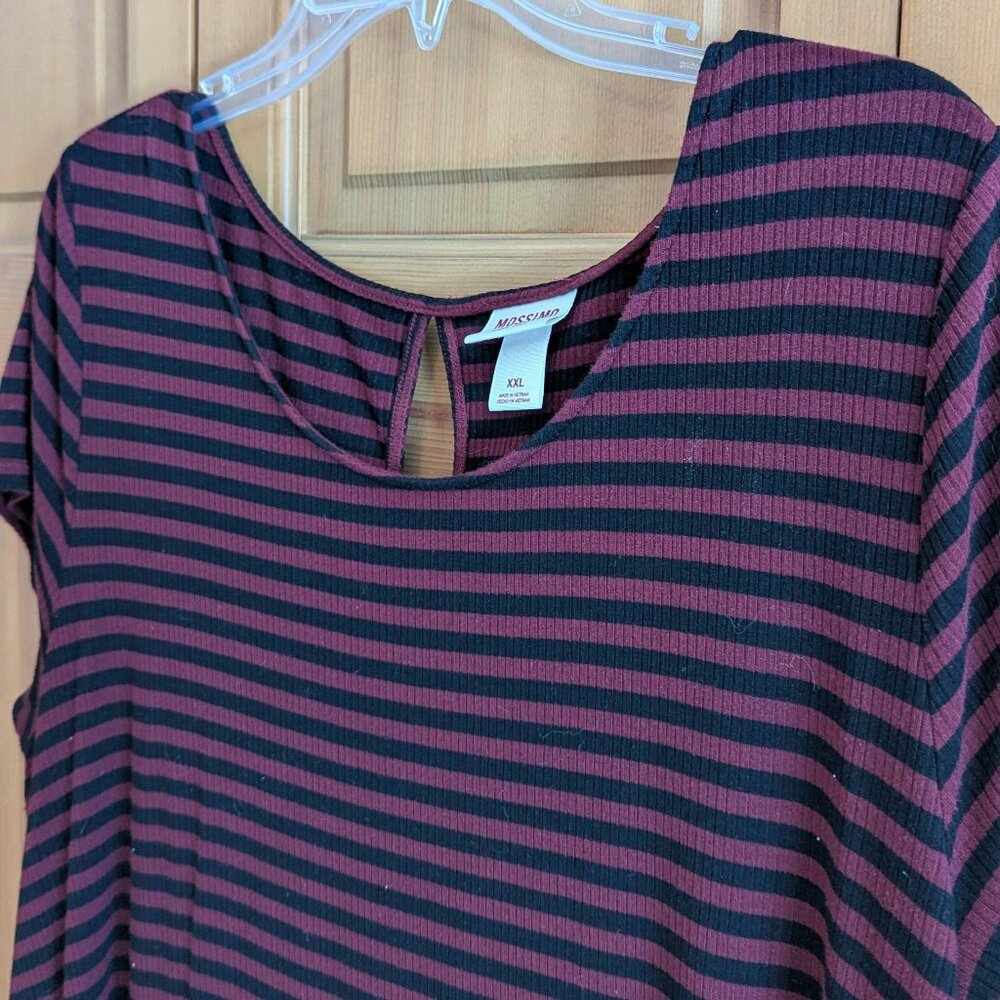 Mossimo Supply Co.  Purple and Black Striped Dress XXL